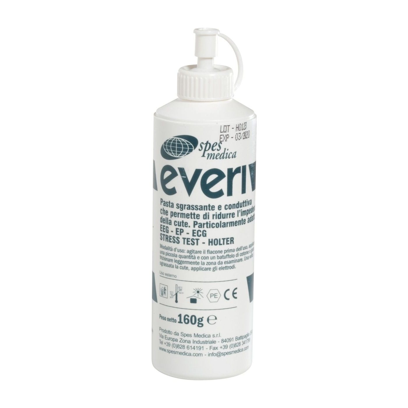 Everi, abrasieve gel voor huidvoorbereiding, flacon van 160 g